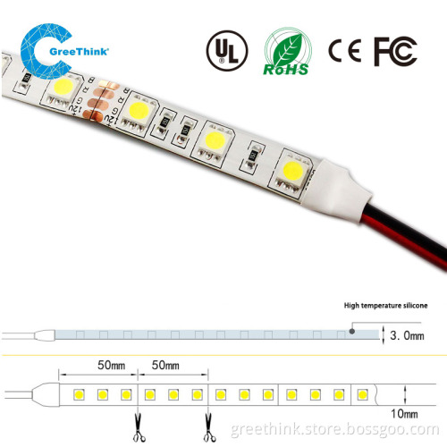 DV12 5050 60leds waterproof flex led light